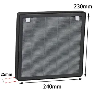 SPARES2GO Activated Carbon HEPA Filter compatible with Aironic AP40 40W Air Purifier