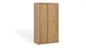 Bono Sliding Door Wardrobe in Oak Artisan - Sleek Design for Modern Interiors - W1200mm x H2150mm x D620mm