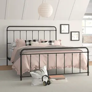 Aanya Bed Frame Matte Black / Kingsize (5')