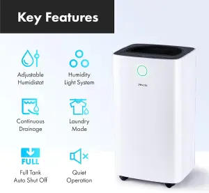 Devola 12L Compressor Dehumidifier, With Dust-Proof Filter - DV12L