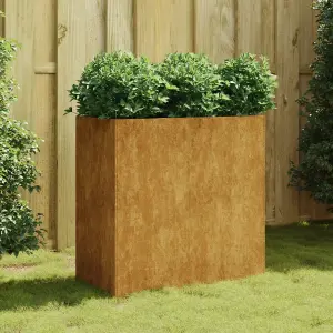 Berkfield Planter 80x40x80 cm Corten Steel