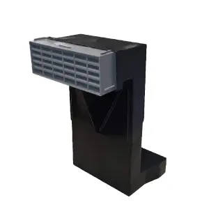 Telescopic Adjustable Underfloor Cavity Wall Vent with Grey Airbrick