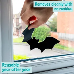 Halloween 28 Bat Window Stickers Halloween Window Decorations Reusable Repositionable Easy to Apply