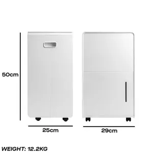 Daewoo Home Dehumidifier 20 Litres Daily Mould and Moisture Extraction Quiet 36dB Room with HEPA Air Purifier & Fan