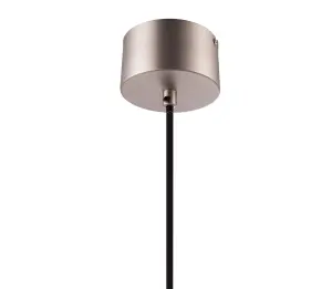 GoodHome Nedoki Silver effect Pendant ceiling light, (Dia)350mm