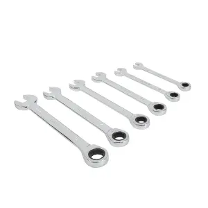 Silverline Fixed Head Ratchet Spanner Set 6Pce