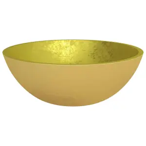 Durable Basin Glass 50x37x14 cm Gold