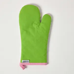 Homescapes Retro Flower Cotton Oven Glove