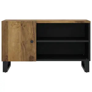 Berkfield TV Cabinet 80x33x46 cm Solid Wood Mango&Engineered Wood