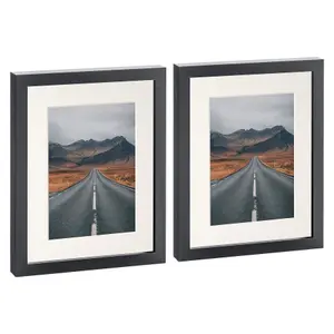 Photo Frames with 5" x 7" Mount - 8" x 10" - Ivory Mount - Pack of 2