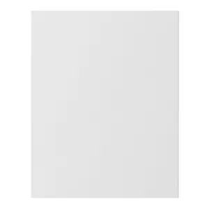 GoodHome Stevia & Garcinia Innovo handleless gloss white slab Blanking panel (H)715mm (W)595mm