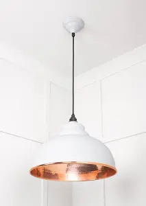 Hammered Copper Harborne Pendant in Flock