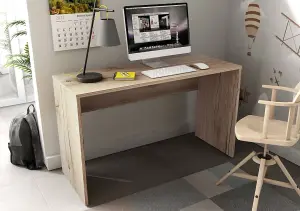 Chic Agapi Desk 1300mm in Oak Grandson - Contemporary Office Elegance H750mm D500mm