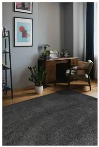 Relay Collection Recycled Low Pile Rug in Charcoal