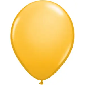 Qualatex 11 Inch Round Plain Latex Balloons (100 Pack) Goldenrod (One Size)