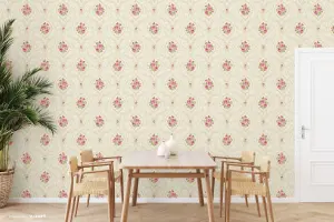 SK Filson Pink Cameo Wallpaper