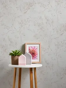 Galerie Welcome Home Cream Rustic Blossom Wallpaper