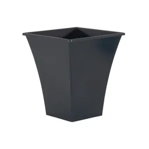 Wham Set 4 Metallica 23cm Square Plastic Planter Slate