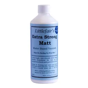 Littlefair's - Clear X Strong Indoor Wood Varnish - Matt - 500ml