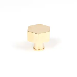 From The Anvil Polished Brass Kahlo Cabinet Knob - 32mm