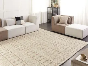 Hemp Area Rug 300 x 400 cm Beige SANAO