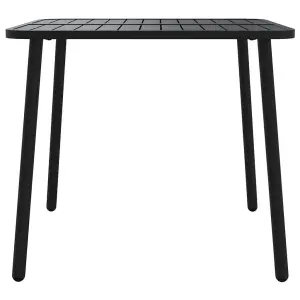 Berkfield Garden Table Anthracite 80x80x71 cm Steel