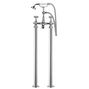 Nes Home Kano Traditional Freestanding Bath Filler And Shower Mixer With Handheld