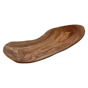 Interiors by Premier Kora Large Olive Wood Fruit Tray