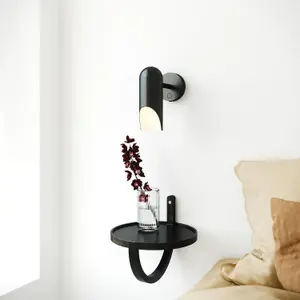 Nordlux Rochelle Indoor Wall Light in Black (Height) 20.5cm