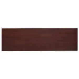 Berkfield TV Cabinet Classical Brown 100x30x45 cm Solid Mahogany Wood