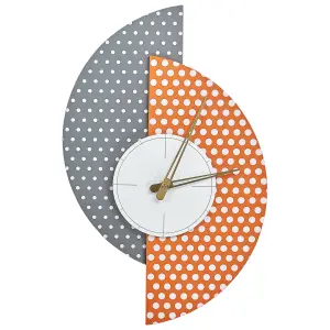 Beliani Modern Wall Clock CHALAIS Grey