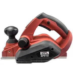 Lumberjack Electric Handheld Power Planer 910W 82mm Twin Blade Red