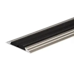 Anodised aluminium anti non slip door floor bar edge trim threshold profile 930mm x 50mm a10 inox