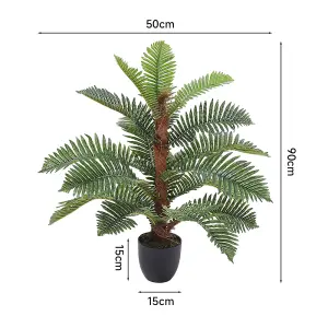 Artificial Plant Phoenix Fern Tree in Pot for Decoration Living Room