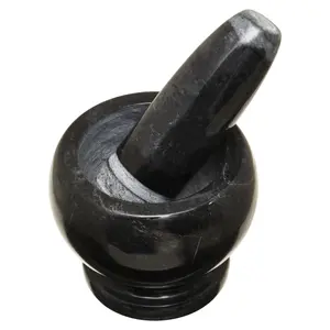 Maison by Premier Salerno Black Marble Mortar And Pestle