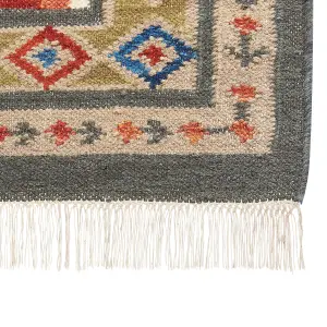 Wool Kilim Area Rug 200 x 300 cm Multicolour URTSADZOR