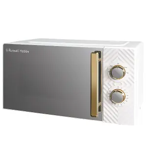 Russell Hobbs 17L, Manual Groove Microwave in White - RHMM723