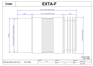 McAlpine EXTA-F 4"/110mm Flexible Extension for WC Connectors