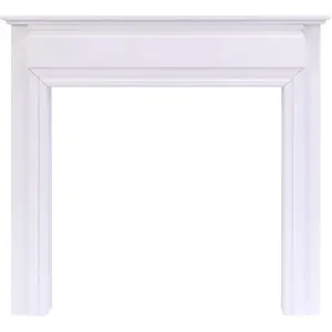 Adam Honley Mantelpiece in Pure White, 48 Inch