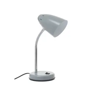 Interiors by Premier Matte Grey Desk Lamp, Adjustable Living Room Desk Lamp,  Minimalistic Desk Lamp for Reading & Writing