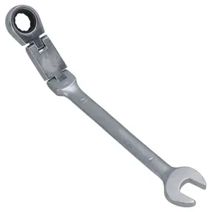 17mm Metric Double Jointed Flexi Ratchet Combination Spanner Wrench 72 Teeth