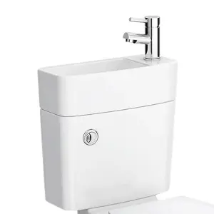 Nes Home Compact Combo 2 in 1 Close Coupled Cistern and Basin