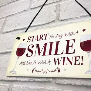 Funny Wine Gift Hanging Kitchen Bar Plaque Wine Lover Gift Gift For Friend