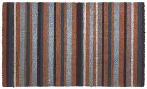 Coir Doormat Gainsborough Grey Stripes 45x75 cm