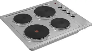 Electriq 60cm Sealed Plate Hob - Stainless Steel