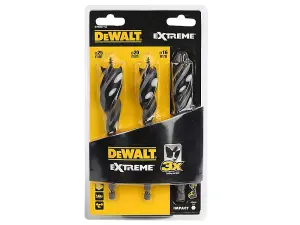 DEWALT EXTREME Tri Flute Bit 3 Piece Set 152mm