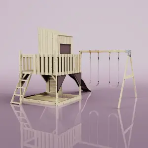 PolarPlay Kids Climbing Tower & Playhouse with Swing and Slide - Swing Kari Rose