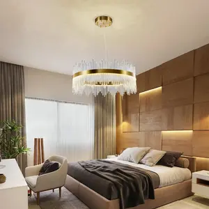 Anupama 1 - Light Unique LED Chandelier Gold / 116.8cm H x 60cm W x 60cm D