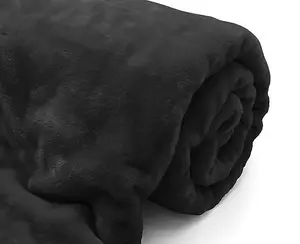 Kampala Hill Mink Blanket/Throw Black 127 x 152cm