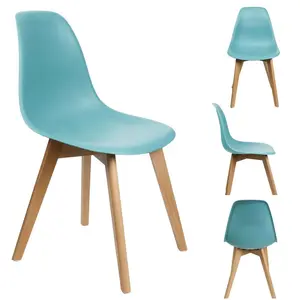 Susana Solid Wood Dining Chair (Set of 2) Blue